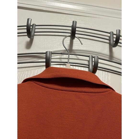 LL Bean Mens Traditional Fit Short Sleeve Polo Shirt XL Regular Solid Orange - Picture 10 of 15